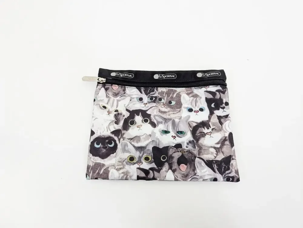 LeSportSac Cat Noir 1 Zipper Cosmetic Bag Pouch